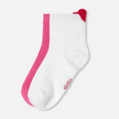Jacadi Tights, Socks And Booties|Accessories|Girl pair of socks Pink/White