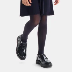 Jacadi Loafers, Lace-Ups And Moccasins|Mary Janes, T-Straps And Ballet Flats|Girl patent leather t-strap shoes Jacadi Navy