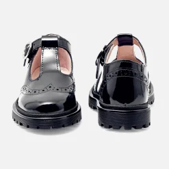 Jacadi Loafers, Lace-Ups And Moccasins|Mary Janes, T-Straps And Ballet Flats|Girl patent leather t-strap shoes Jacadi Navy
