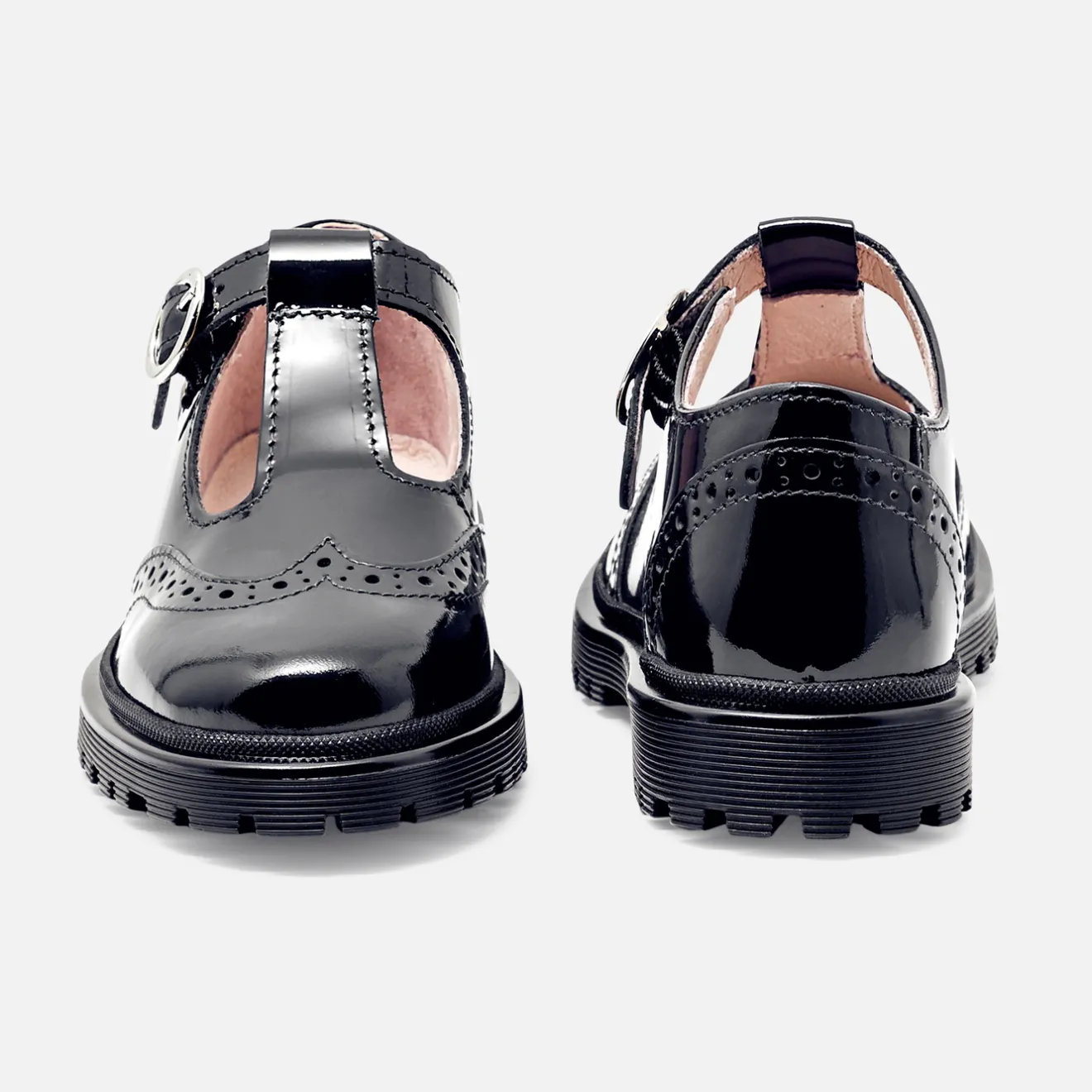 Jacadi Loafers, Lace-Ups And Moccasins|Mary Janes, T-Straps And Ballet Flats|Girl patent leather t-strap shoes Jacadi Navy