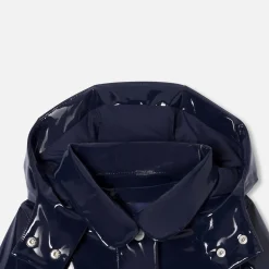 Jacadi Coats And Outerwear|Girl Coats & Puffer Jackets|Girl patent raincoat Jacadi Navy