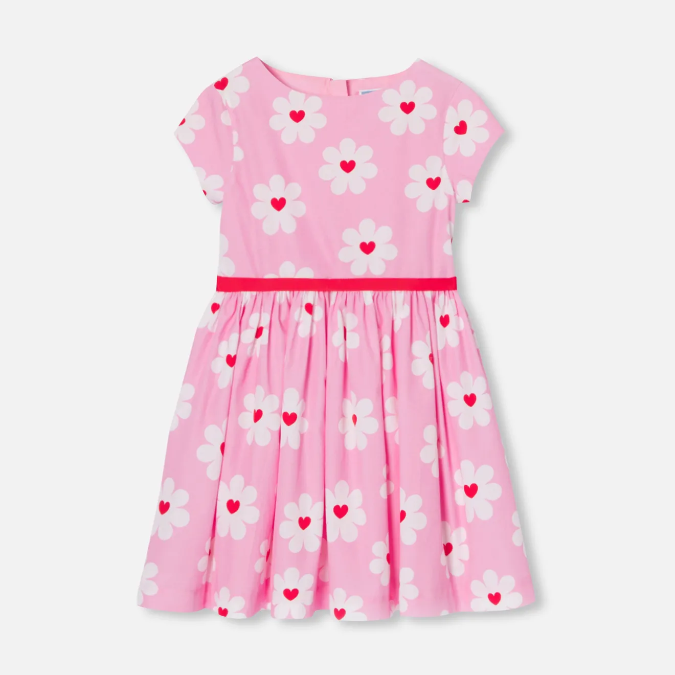 Jacadi Dresses And Skirts|Girl poplin dress Pink/Multicolour