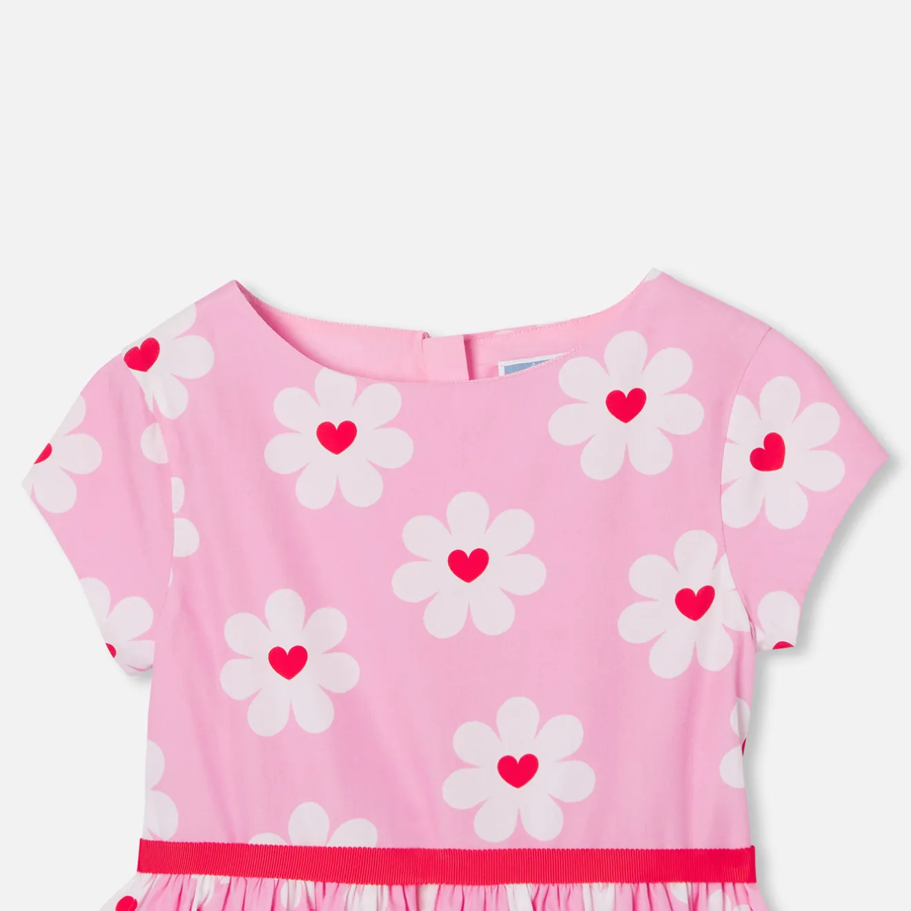 Jacadi Dresses And Skirts|Girl poplin dress Pink/Multicolour