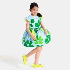 Jacadi Dresses And Skirts|Girl poplin dress White/Multicolour