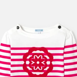 Jacadi T-Shirts, Polo Shirts|Girl sailor tee White/Pink