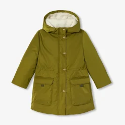 Jacadi Coats And Outerwear|Girl sherpa-lined parka Khaki