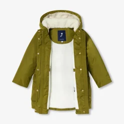 Jacadi Coats And Outerwear|Girl sherpa-lined parka Khaki
