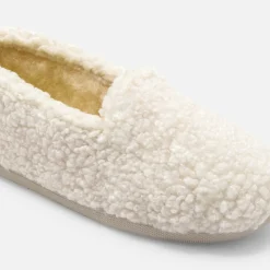 Jacadi Slippers|Canvas Shoes|Girl sherpa slippers Cream/Beige