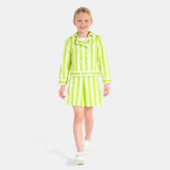 Jacadi Coats And Outerwear|Girl Coats & Puffer Jackets|Girl short jacket White/Green