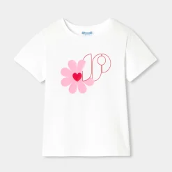 Jacadi T-Shirts, Polo Shirts|Girl short-sleeved T-shirt Jacadi White
