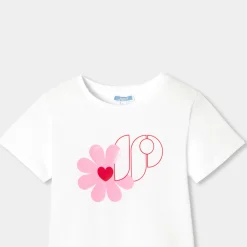 Jacadi T-Shirts, Polo Shirts|Girl short-sleeved T-shirt Jacadi White