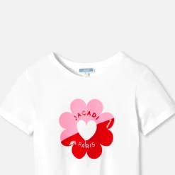 Jacadi T-Shirts, Polo Shirts|Girl short-sleeved T-shirt Jacadi White
