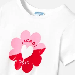 Jacadi T-Shirts, Polo Shirts|Girl short-sleeved T-shirt Jacadi White