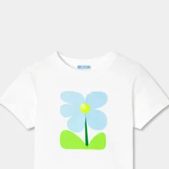 Jacadi T-Shirts, Polo Shirts|Girl short-sleeved T-shirt Jacadi White