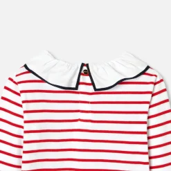 Jacadi T-Shirts, Polo Shirts|Girl striped T-shirt White/Red