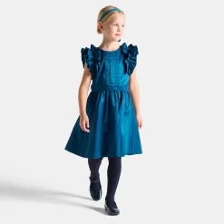 Jacadi Dresses And Skirts|Girl taffeta dress Turquoise blue