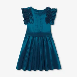 Jacadi Dresses And Skirts|Girl taffeta dress Turquoise blue