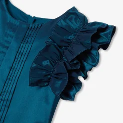 Jacadi Dresses And Skirts|Girl taffeta dress Turquoise blue