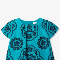 Jacadi Dresses And Skirts|Girl taffeta dress Turquoise blue