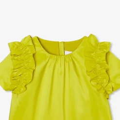 Jacadi Blouses And Shirts|Girl taffeta top Light Cherry