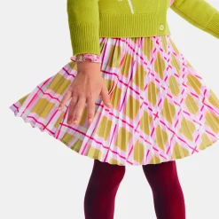 Jacadi Dresses And Skirts|Girl tartan skirt Mustard/Multicolour