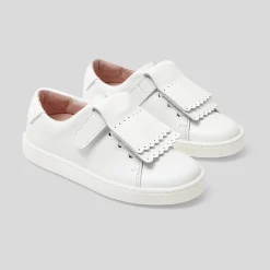 Jacadi Sneakers|Girl tennis shoes with removable tongue Jacadi White