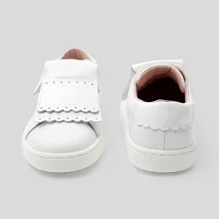 Jacadi Sneakers|Girl tennis shoes with removable tongue Jacadi White