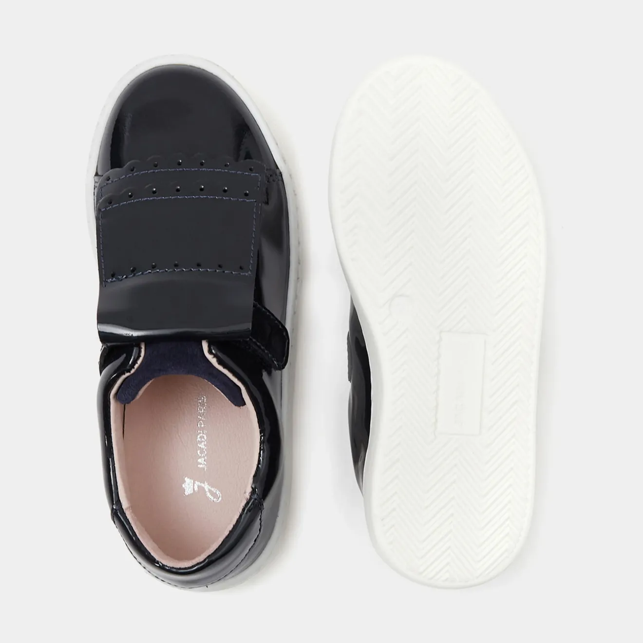 Jacadi Sneakers|Girl tennis shoes with removable tongue Jacadi Navy