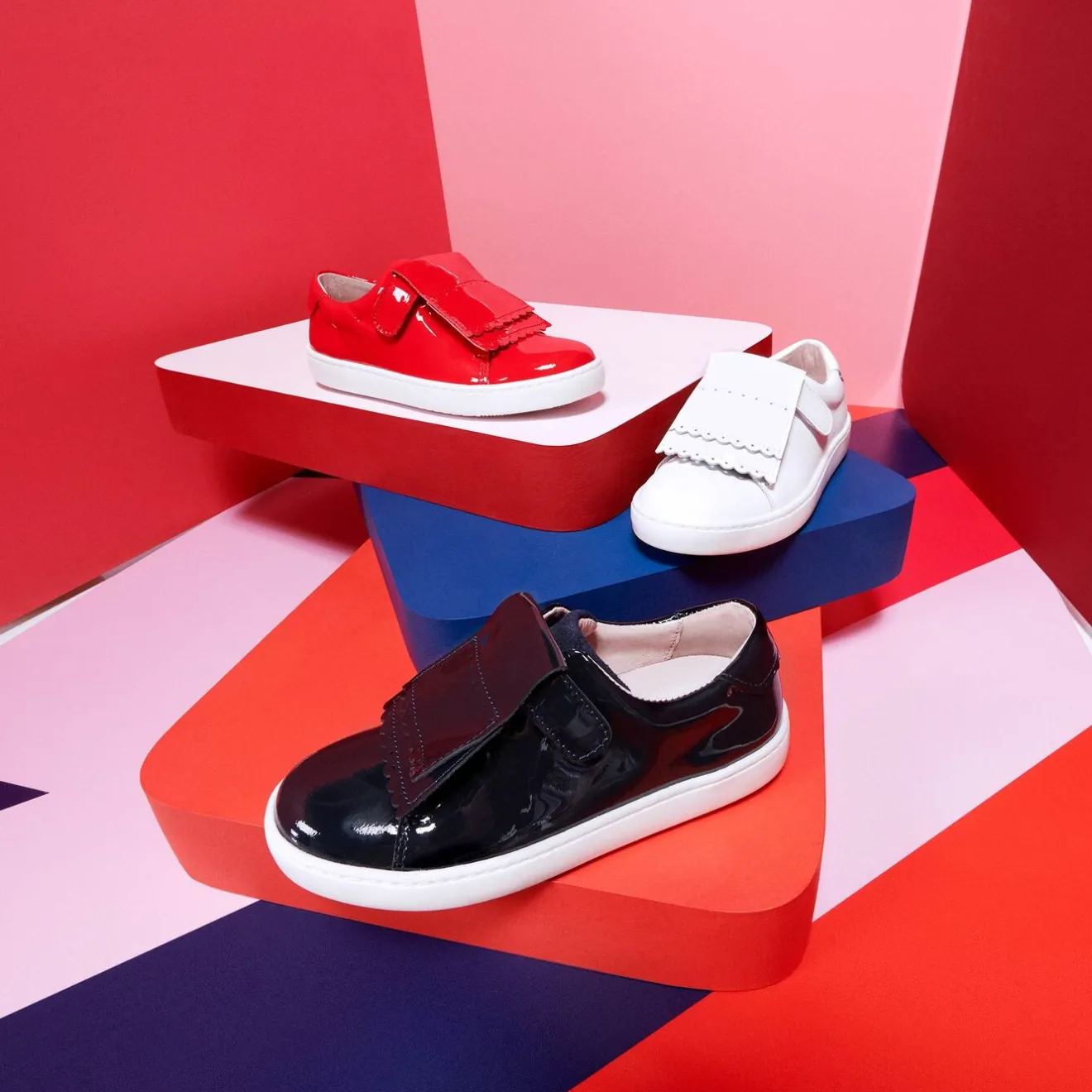 Jacadi Sneakers|Girl tennis shoes with removable tongue Jacadi Navy