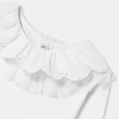 Jacadi T-Shirts, Polo Shirts|Girl T-shirt with a collar Jacadi White