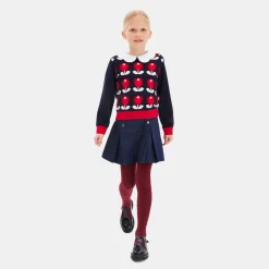 Jacadi Cardigans, Sweaters And Sweatshirts|Girl tulip sweater Jacadi Navy