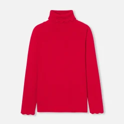 Jacadi Cardigans, Sweaters And Sweatshirts|Girl turtleneck sweater Jacadi Red