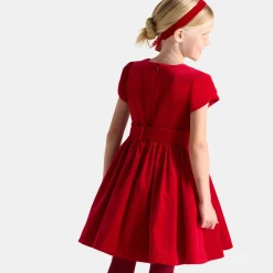 Jacadi Dresses And Skirts|Girl velvet dress Jacadi Red