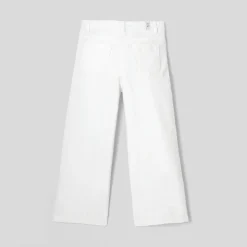 Jacadi Pants And Sweatpants|Girl wide-leg pants Jacadi White