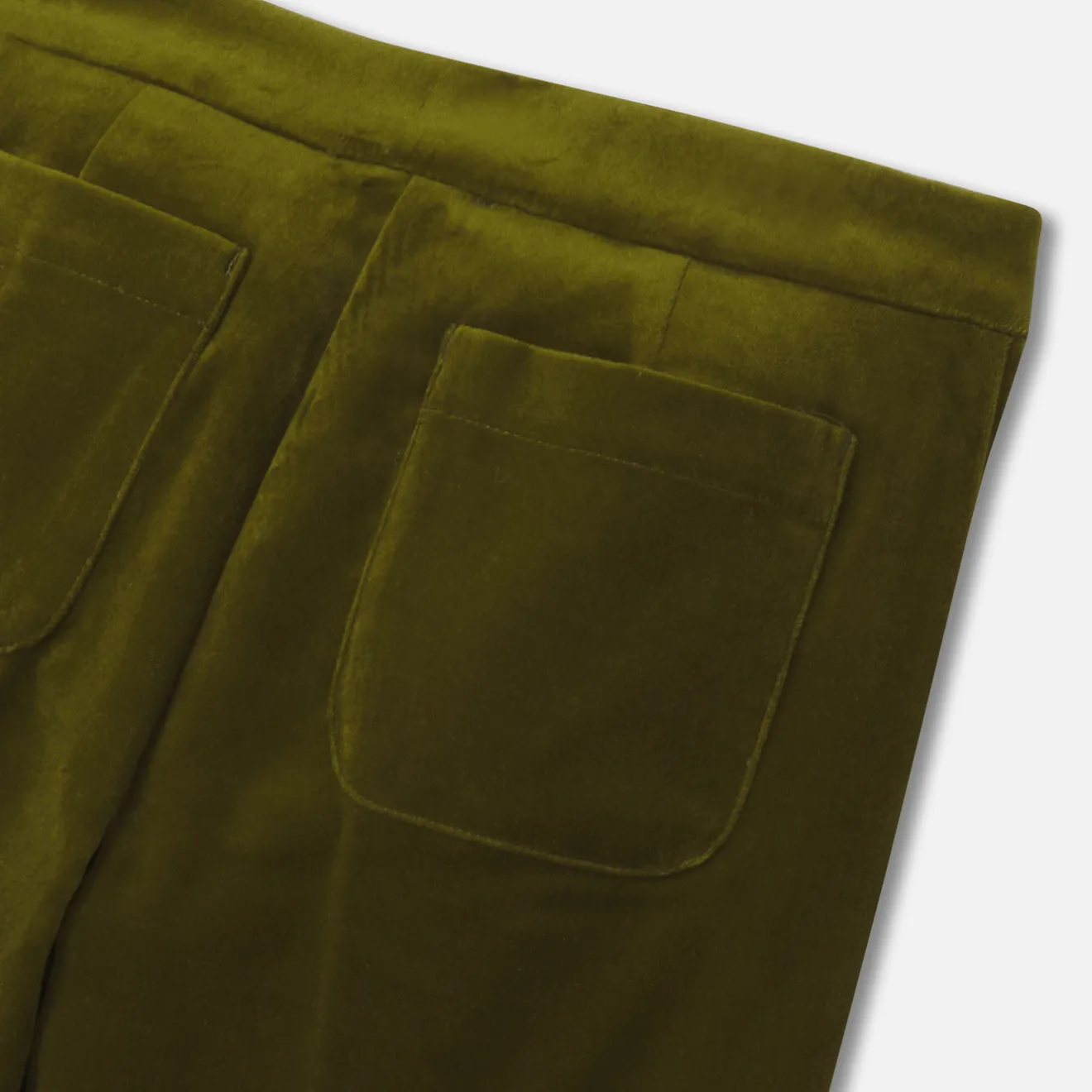 Jacadi Pants And Sweatpants|Girl wide-leg velour trousers Olive green