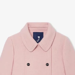 Jacadi Coats And Outerwear|Girl wool coat Heather Pink