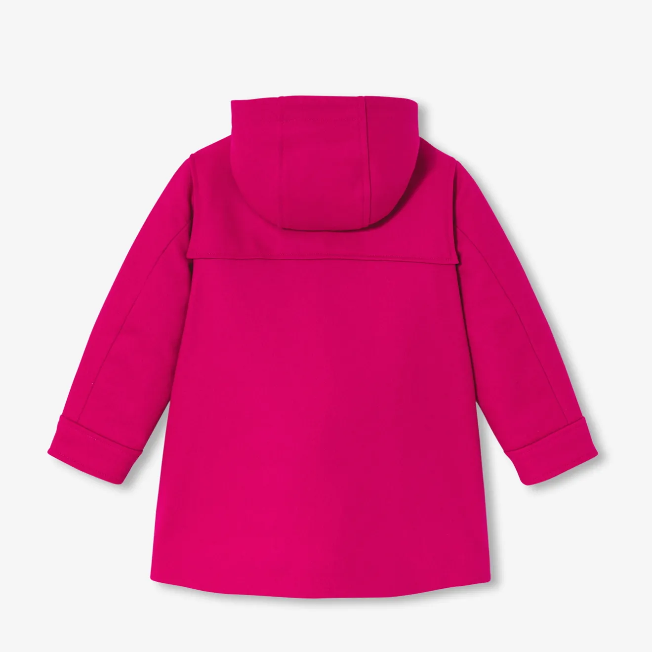 Jacadi Coats And Outerwear|Girl Coats & Puffer Jackets|Girl wool duffle-coat Grenadine Pink