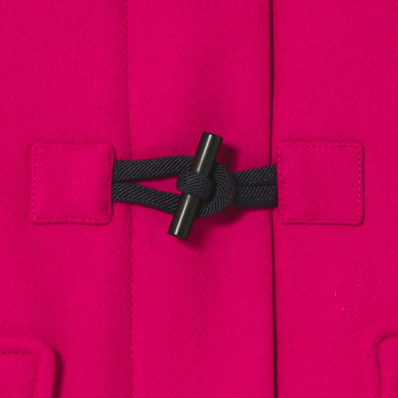 Jacadi Coats And Outerwear|Girl Coats & Puffer Jackets|Girl wool duffle-coat Grenadine Pink