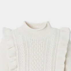 Jacadi Cardigans, Sweaters And Sweatshirts|Girl wool sweater Jacadi soft white