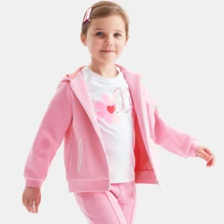 Jacadi Cardigans, Sweaters And Sweatshirts|Girl zip-up sweatshirt Soft Pink