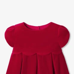Jacadi Dresses|Holiday velvet baby dress Jacadi Red