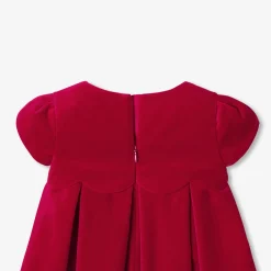 Jacadi Dresses|Holiday velvet baby dress Jacadi Red