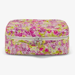 Jacadi Diaper Bags And Toiletry Bags|Diaper Bags And Toiletry Bags|Liberty fabric suitcase Pink/Multicolour