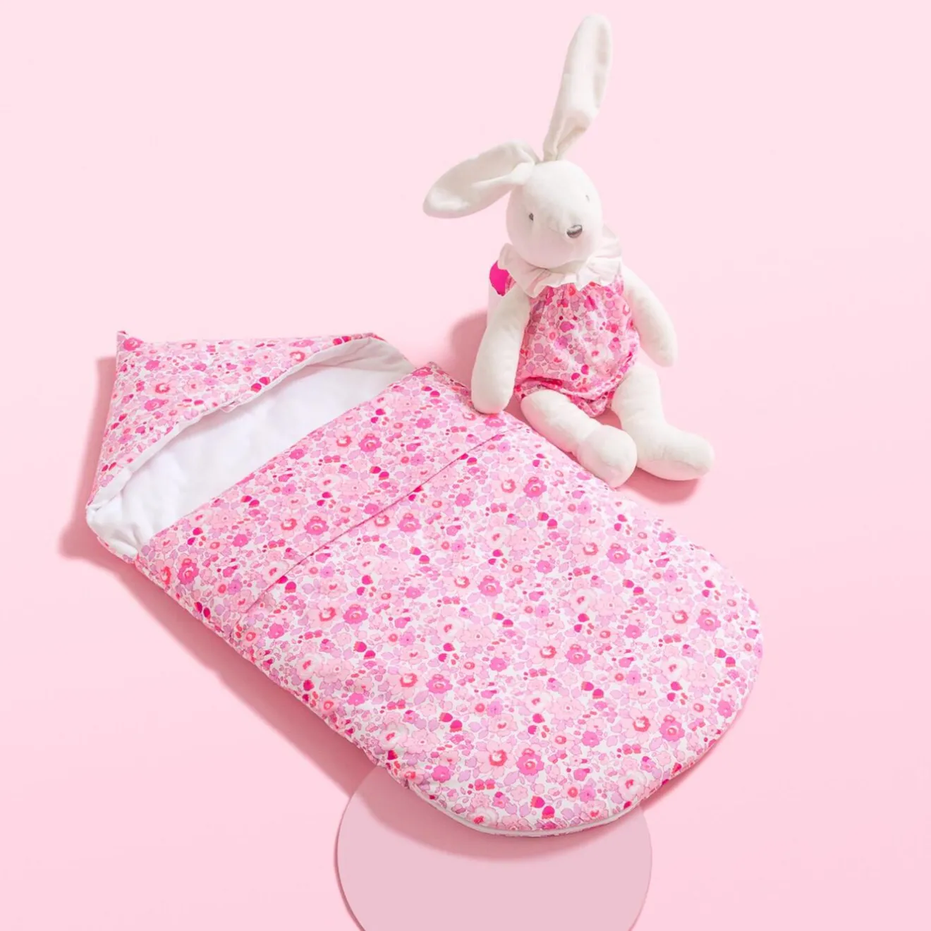 Jacadi Plush And Activity Toys|Plush And Activity Toys|Medium bunny romper Pink/Multicolour