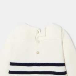 Jacadi Bloomers, Overalls And Sets|Mon first baby romper White/Navy