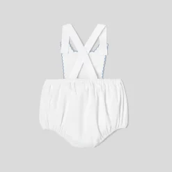 Jacadi Bloomers, Overalls And Sets|My First baby girl romper White/Blue