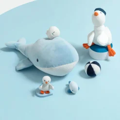 Jacadi Plush And Activity Toys|Plush And Activity Toys|Seagull plush toy White/Blue