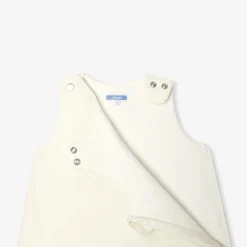 Jacadi Sleeping Bags And Blankets|Sleeping Bags And Blankets|Sleeping bag 0-6 months in linen Jacadi soft white